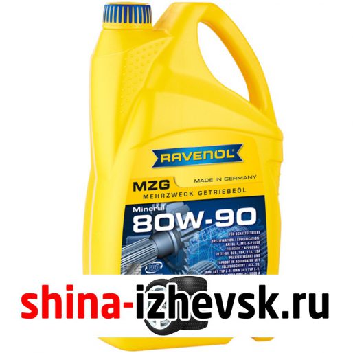 Трансмиссионное масло для автомобиля Ravenol Getriebeoel MZG 80W90 4л. в Ижевске
